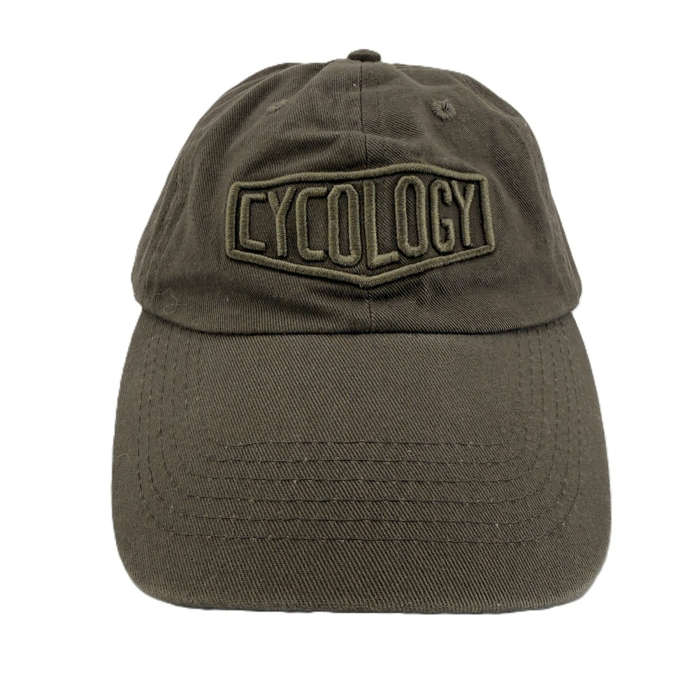 Cycology Baseball Cap Mens Brown Embroidered Logo Adjustable Cotton Dad Hat
